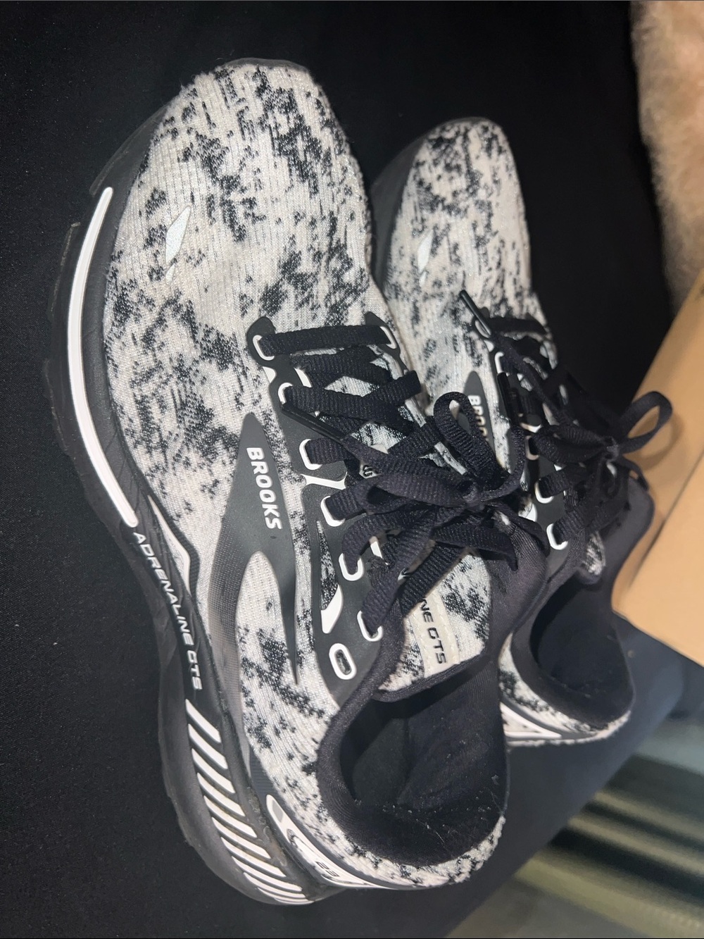 Brooks Black and White Knit Performance Runners - Picture 2 of 3